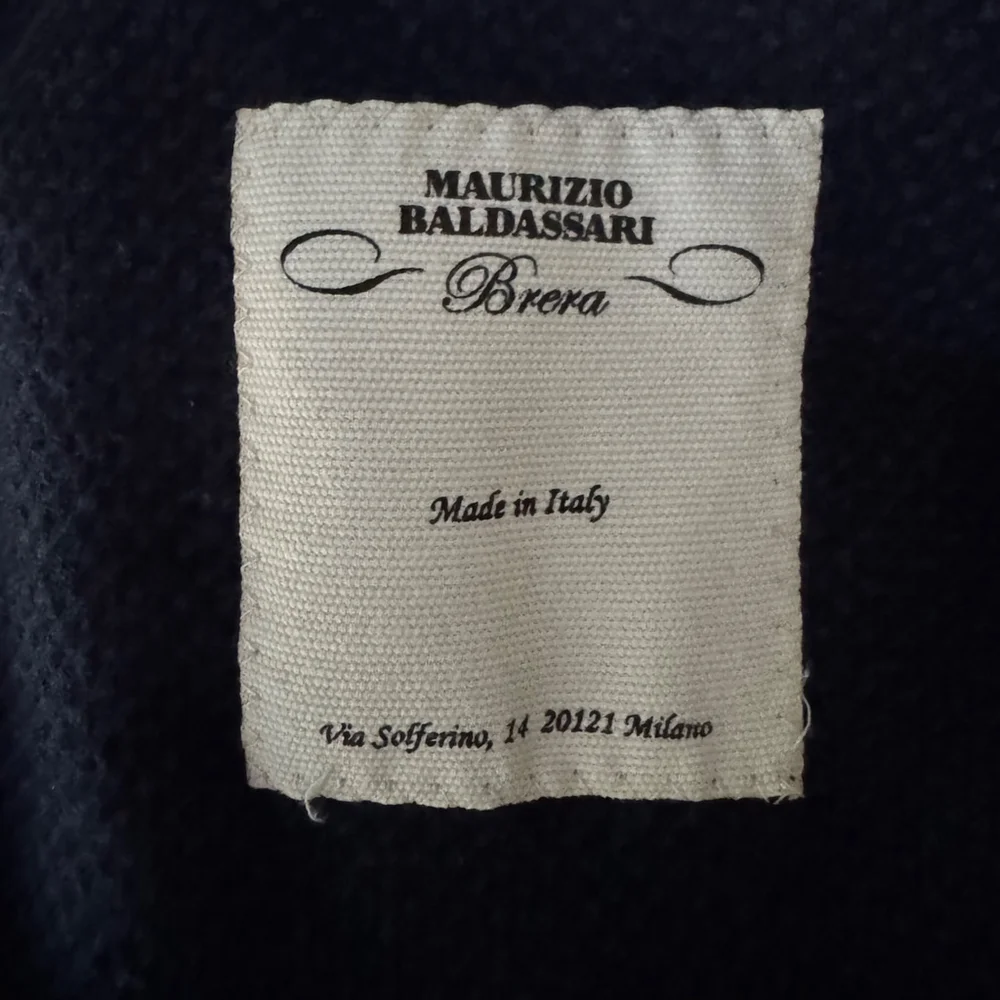 $1295 Maurizio Baldassari - Blue Black Knit Sport Coat - Wool/Cotton - EU50/US40 - Picture 3 of 15